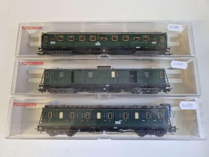 Fleischmann 5083/5084/5085 - Rijtuigen van de DRG, Hobby en Vrije tijd, Modeltreinen | H0, Zo goed als nieuw, Wagon, Gelijkstroom