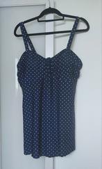Bonprix badpak maat 50, Kleding | Dames, Badmode en Zwemkleding, Ophalen of Verzenden, Zo goed als nieuw, Blauw, Badpak
