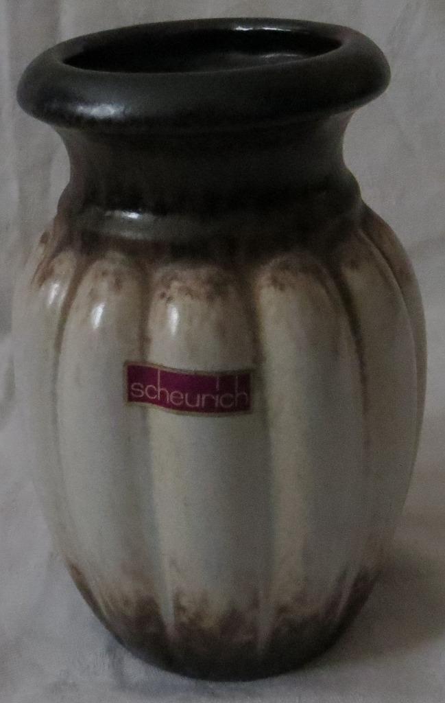 Retro Scheurich vaas Africa Brazil. Vintage. West Germany, Huis en Inrichting, Woonaccessoires | Vazen, Gebruikt, Overige kleuren
