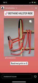 Biothane halster/hoofdstel, Dieren en Toebehoren, Paarden en Pony's | Hoofdstellen en Tuigage, Ophalen of Verzenden, Zo goed als nieuw