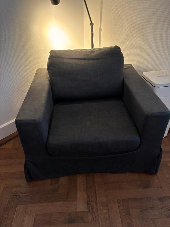 Set bank en 2 fauteuils!, Huis en Inrichting, Banken | Sofa's en Chaises Longues, Zo goed als nieuw, 75 tot 100 cm, Ophalen