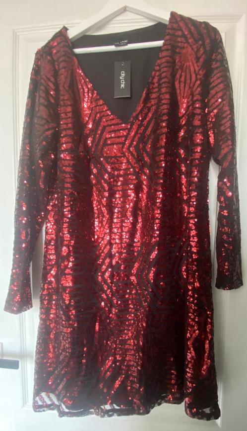 Rode paillettenjurk – City Chic, maat 42/44 – €15, Kleding | Dames, Gelegenheidskleding, Nieuw, Galajurk, Maat 42/44 (L), Rood