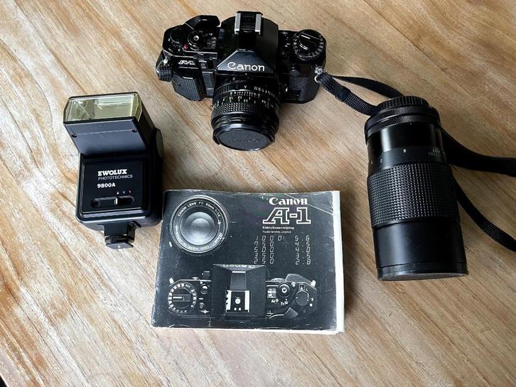 Fotocamera CANON A-1 (compleet), Audio, Tv en Foto, Fotocamera's Analoog, Zo goed als nieuw, Spiegelreflex, Canon, Ophalen of Verzenden