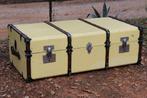 Brocante - Geweldige gele hutkoffer!, Ophalen, Gebruikt, Metaal, Minder dan 50 cm
