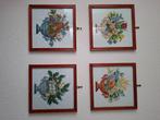 4 seizoenen borduurwerk, Antiek en Kunst, Antiek | Wandborden en Tegels, Ophalen