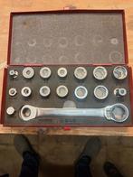 WGB Doppenset met Ratel - Das Werkzeug, Doe-het-zelf en Verbouw, Gereedschap | Handgereedschap, Ophalen of Verzenden, Gebruikt