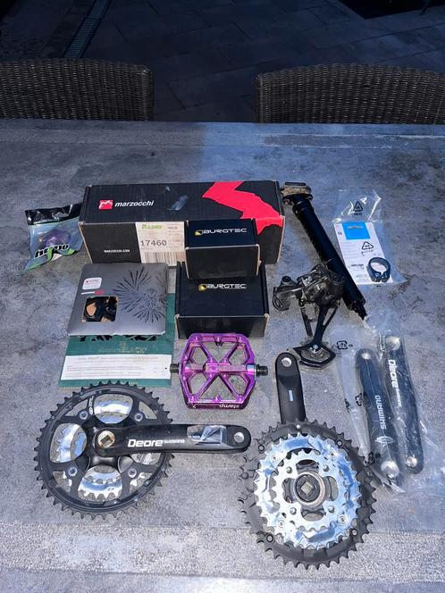 Diversen mtb spullen!! Prijzen in de beschrijving!, Fietsen en Brommers, Fietsonderdelen, Gebruikt, Mountainbike, Crankstel of Pedalen