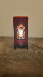Bordeaux handgemaakte tafellamp nachtkastje, Huis en Inrichting, Lampen | Tafellampen, Ophalen, Gebruikt, Minder dan 50 cm