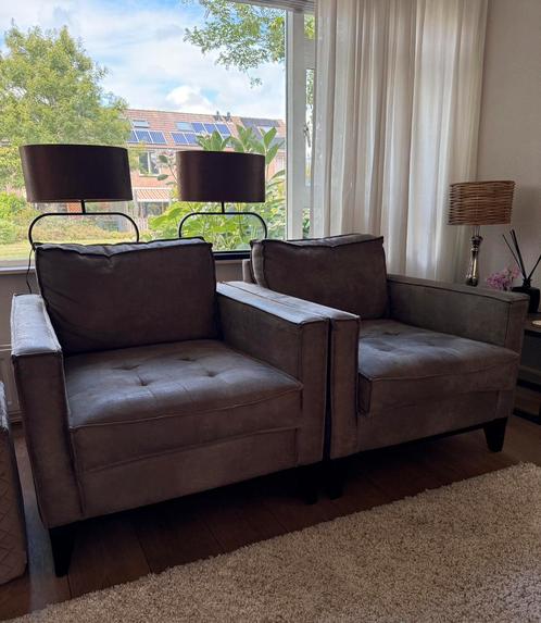 Twee Riviera Maison fauteuils  – Landelijke luxe, Huis en Inrichting, Fauteuils, Zo goed als nieuw, Stof, 50 tot 75 cm, 75 tot 100 cm