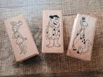 3 oude stempels van de Flintstones, Hobby en Vrije tijd, Stempelen, Ophalen of Verzenden