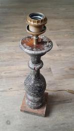 Landelijk houten lampenvoet, Huis en Inrichting, Lampen | Tafellampen, Ophalen, Minder dan 50 cm, Hout, Landelijk