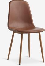 JONSTRUP
Eetkamerstoel bruin/eiken, Huis en Inrichting, Stoelen, Ophalen, Gebruikt, Bruin, Leer
