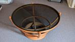 Rotan tafel + ? Moet weg, Huis en Inrichting, Tafels | Salontafels, Ophalen, Overige materialen, 50 tot 100 cm, 50 tot 100 cm