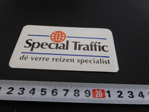 sticker Special Traffic dé verre reizen specialist, Verzamelen, Stickers, Zo goed als nieuw, Bedrijf of Vereniging, Ophalen