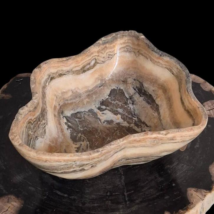 Onyx fruitschaal nieuw, Huis en Inrichting, Woonaccessoires | Schalen en Manden, Nieuw, Rond, Ophalen of Verzenden