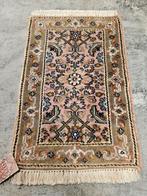 Handgeknoopt oosters wol Herati tapijt pink mini 40x59cm, Persian Perzisch vintage oosters hype, Minder dan 50 cm, 50 tot 100 cm