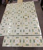 76x92cm art nouveau / jugendstil wandtegels (30+4), Antiek en Kunst, Ophalen
