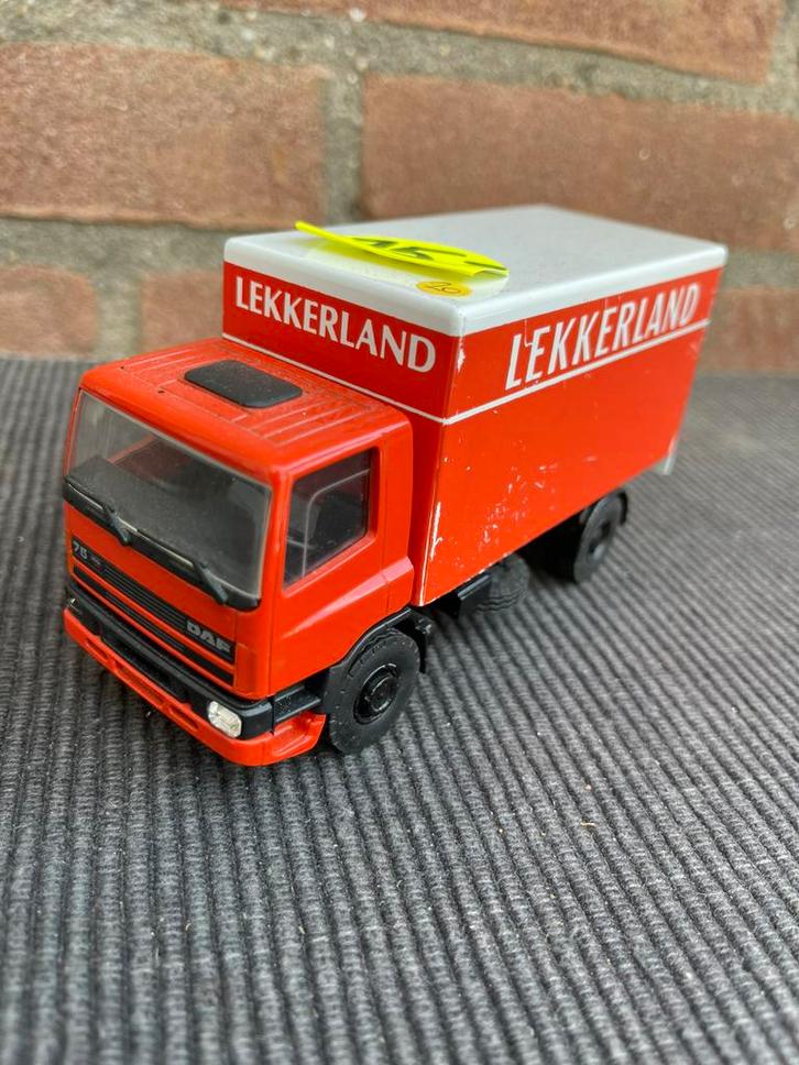 1:50 DAF 75 “LEKKERLAND” …….. NÚ 10,- !!, Hobby en Vrije tijd, Modelauto's | 1:50, Gebruikt, Bus of Vrachtwagen, Ophalen of Verzenden