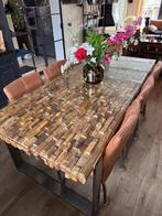 Grote Eettafel  Rofra- 210x100x80 cm, Huis en Inrichting, Tafels | Eettafels, Ophalen, Gebruikt, 100 tot 150 cm, 200 cm of meer