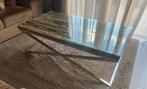 Richmond , Eric kuster style salontafel glasplaat, Ophalen, Gebruikt, 50 tot 100 cm, Minder dan 50 cm