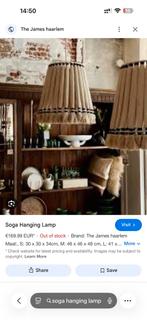 Vier Hanglampen van touw/stof, Huis en Inrichting, Lampen | Hanglampen, Nieuw, Ophalen of Verzenden, Stof, Minder dan 50 cm