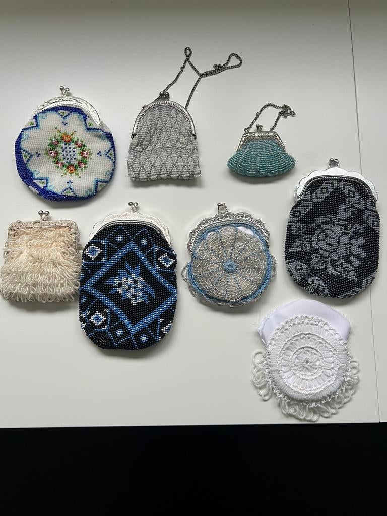 Vintage kralen beursjes, Antiek en Kunst, Ophalen of Verzenden