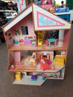 Poppenhuis met accessoires, Kinderen en Baby's, Speelgoed | Poppenhuizen, Zo goed als nieuw, Ophalen