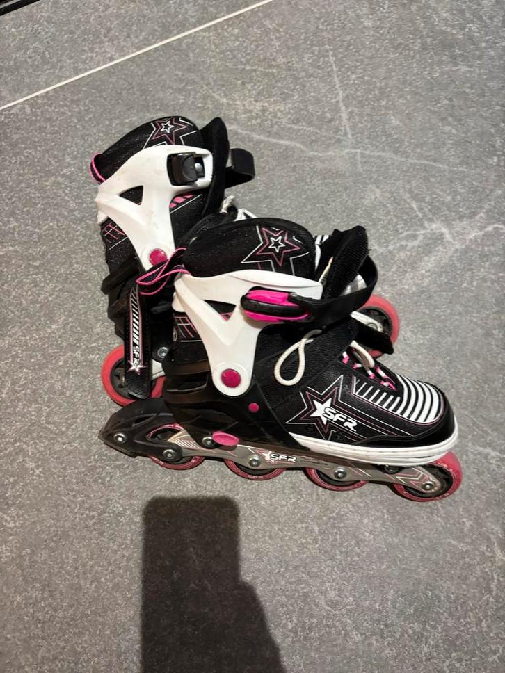 SFR Skeeler verstelbaar maat 35,5 - 39,5, Sport en Fitness, Skeelers, Gebruikt, Inline skates 4 wielen, Overige merken, Kinderen