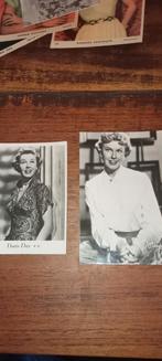 2 Vintage Foto Kaartjes Doris Day, Foto, Ophalen of Verzenden, Zo goed als nieuw, 1940 tot 1960