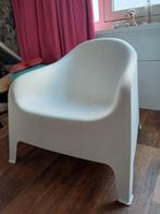 Te koop witte kuipstoel ikea, Tuin en Terras, Tuinstoelen, Ophalen, Zo goed als nieuw, Kunststof, Stapelbaar