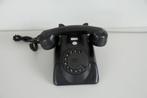 Vintage telefoon PTT bakeliet zwart, Telecommunicatie, Vaste telefoons | Niet Draadloos, Ophalen, Gebruikt, Met draaischijf