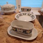 Villeroy en Boch servies appeltje blauw geel, Ophalen of Verzenden