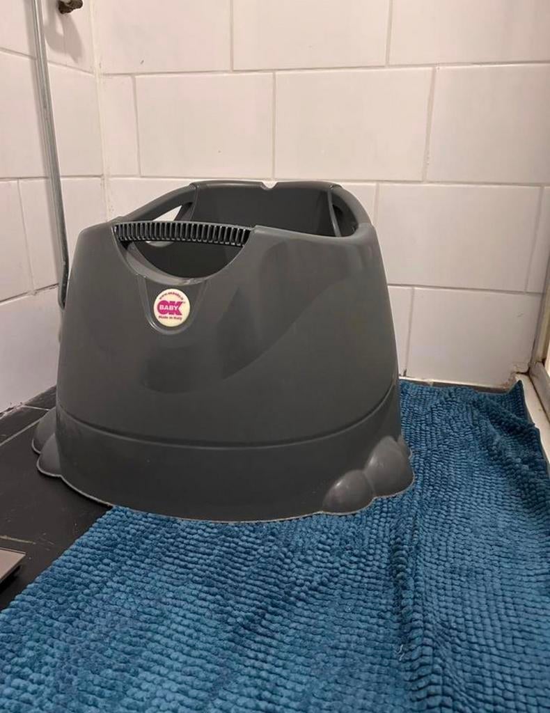 Ok baby - Opla zitbad antraciet., Kinderen en Baby's, Badjes en Verzorging, Ophalen, Zo goed als nieuw, Overige typen
