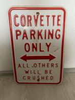 Corvette parking bord, Ophalen of Verzenden, Gebruikt