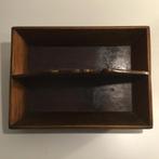 Oude Decoratieve Houten Bestekbak, Ophalen of Verzenden