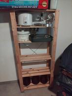Houten stellingkast met 5 legplanken 77x31x173 cm, Ophalen of Verzenden, Zo goed als nieuw