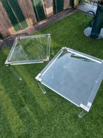 Te koop bijzet tafels, Huis en Inrichting, Tafels | Bijzettafels, Ophalen, Minder dan 45 cm, Vierkant, 55 tot 75 cm