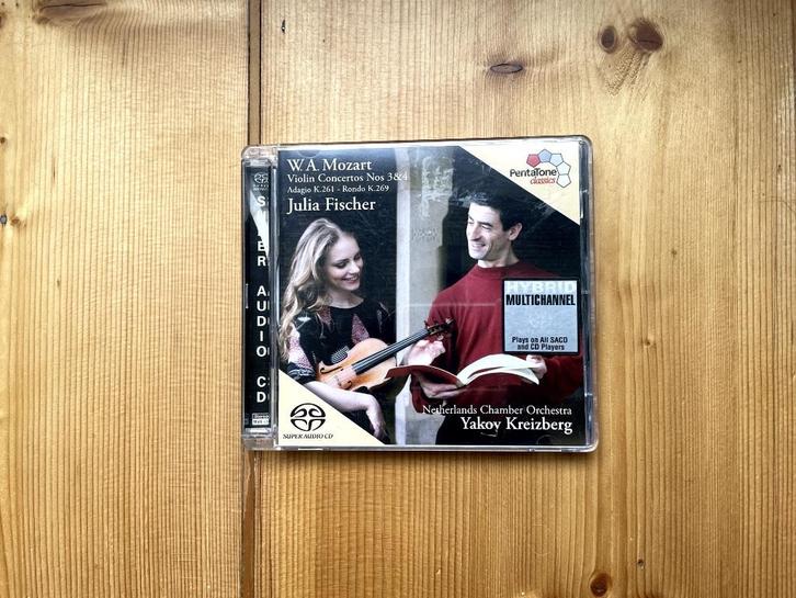 W.A. Mozart - Violin Concertos Nos 3 & 4, SACD, Cd's en Dvd's, Cd's | Klassiek, Zo goed als nieuw, Orkest of Ballet, Classicisme