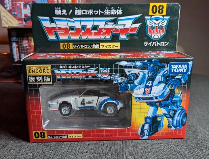 Takara Tomy Transformers Encore 08 Jazz/Meister, Verzamelen, Transformers, Zo goed als nieuw, G1, Ophalen of Verzenden