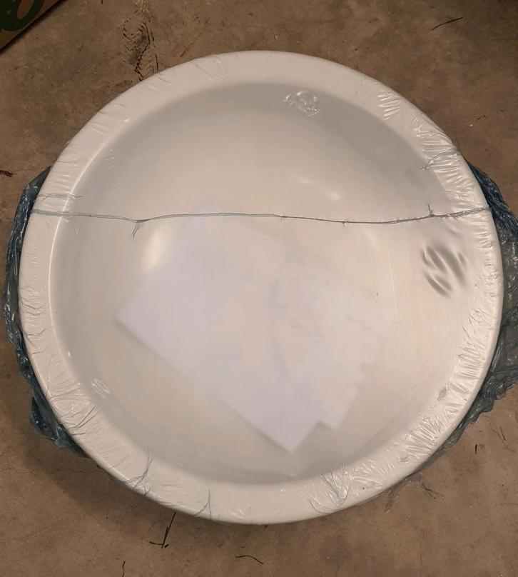 5st. Ideal Standard Ronde (Opbouw) Waskom 40x13cm., Doe-het-zelf en Verbouw, Sanitair, Zo goed als nieuw, Wastafel, Steen, Ophalen of Verzenden