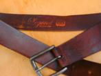Bruine mat leren riem voor spijkerbroek, Bruin, Verzenden, Echt leder, Zo goed als nieuw