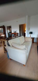 Beige 2,5-zits bank in goede staat, Ophalen, 150 tot 200 cm, Tweepersoons, 75 tot 100 cm