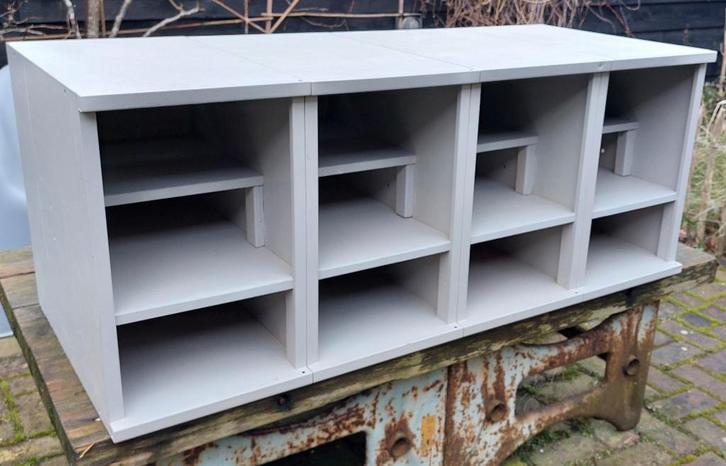 Vakkenkast metaal, Oostwoud, 3 stuks, Huis en Inrichting, Kasten | Stellingkasten, Gebruikt, Ophalen