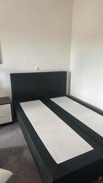 2 persoon boxspring, Ophalen, Zwart, Tweepersoons, Zo goed als nieuw