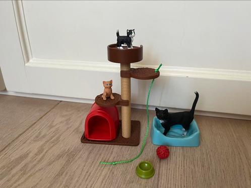 Schleich katten set 42501, Kinderen en Baby's, Speelgoed | Overig, Zo goed als nieuw, Jongen of Meisje, Ophalen of Verzenden