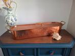 Vintage koperen stoofpan/vispan, gehamerd koper, Huis en Inrichting, Keuken | Potten en Pannen, Ophalen of Verzenden, Gebruikt