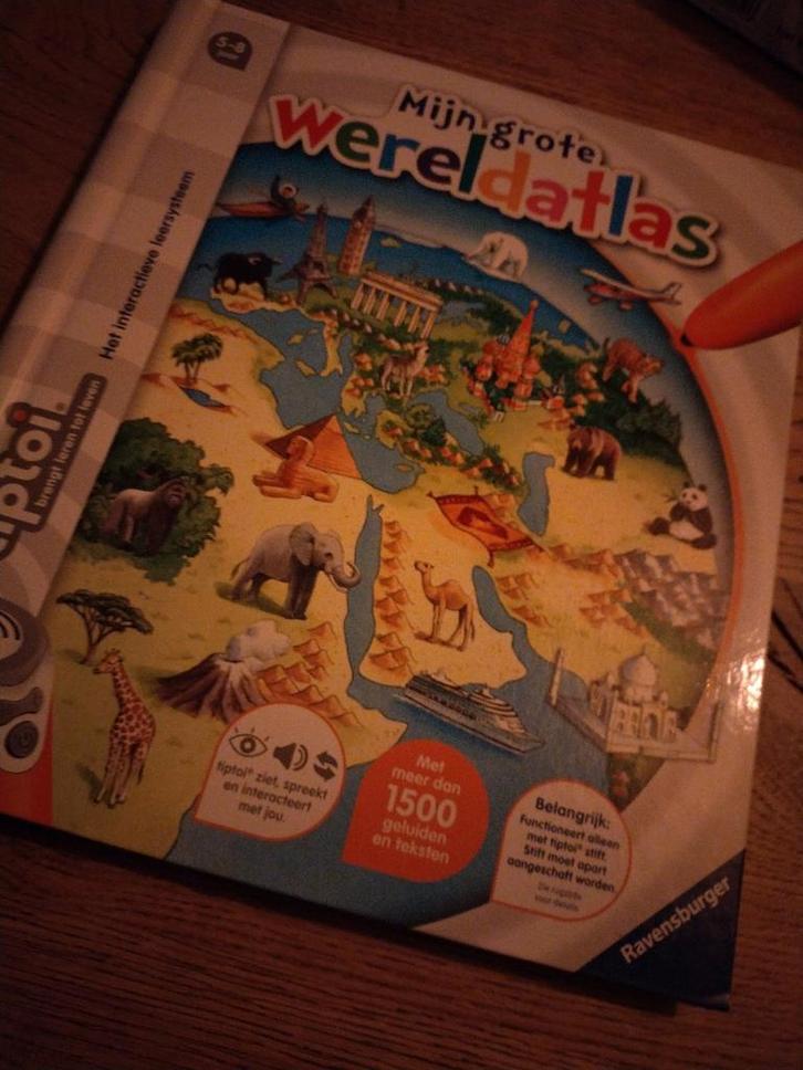 Tiptoi Wereldatlas - Interactief leren!, Kinderen en Baby's, Speelgoed | Educatief en Creatief, Zo goed als nieuw, Taal en Lezen