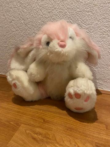 Mooie Grote Roze pluche knuffel konijn beschikbaar voor biedingen