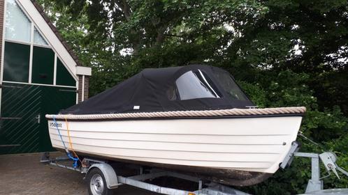 Sloep + trailer + tohatsu 9.9 injectie motor, Watersport en Boten, Sloepen, Zo goed als nieuw, Tot 10 pk, 3 tot 6 meter, Buitenboordmotor