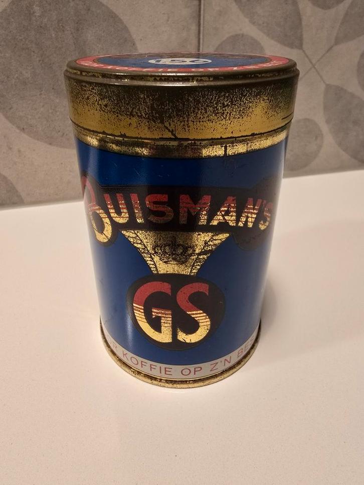 Antiek Buisman Blik Gebrande Suiker - Klassiek 500 gram €7,5, Verzamelen, Blikken, Zo goed als nieuw, Koffie, Overige merken, Ophalen of Verzenden